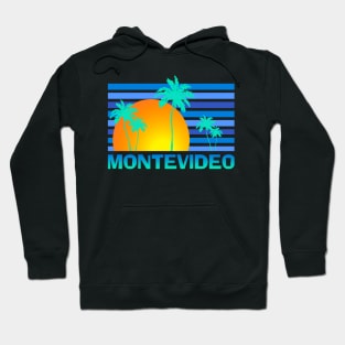 Montevideo Uruguay Sunset Palm Trees Hoodie